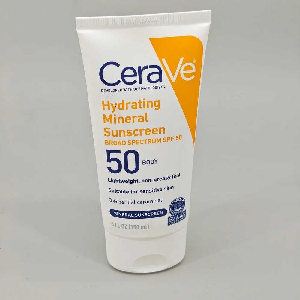 CeraVe Hydrating Mineral Sunscreen Broad Spectrum SPF 50 Body 5oz Sensitive Skin
